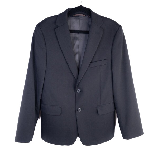 Michael Kors Sport Coat Formal Jacket Sz 12R Boys Solid Gray Wool Blend - Picture 2 of 12